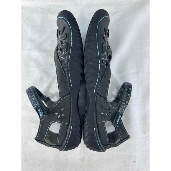 J SPORT BY JAMBU Women’s sz 9 MARYJANE SANDALS CLOSED TOE GREY MEMORY FOAM - Picture 8 of 11